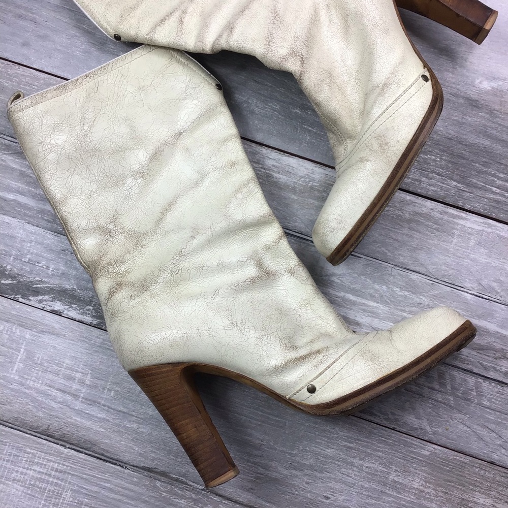 🇮🇹 Italian Made Distressed Boots - Picture 2 of 8